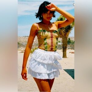 NWT! Princess Polly Sound Check Miniskirt White- Size 12